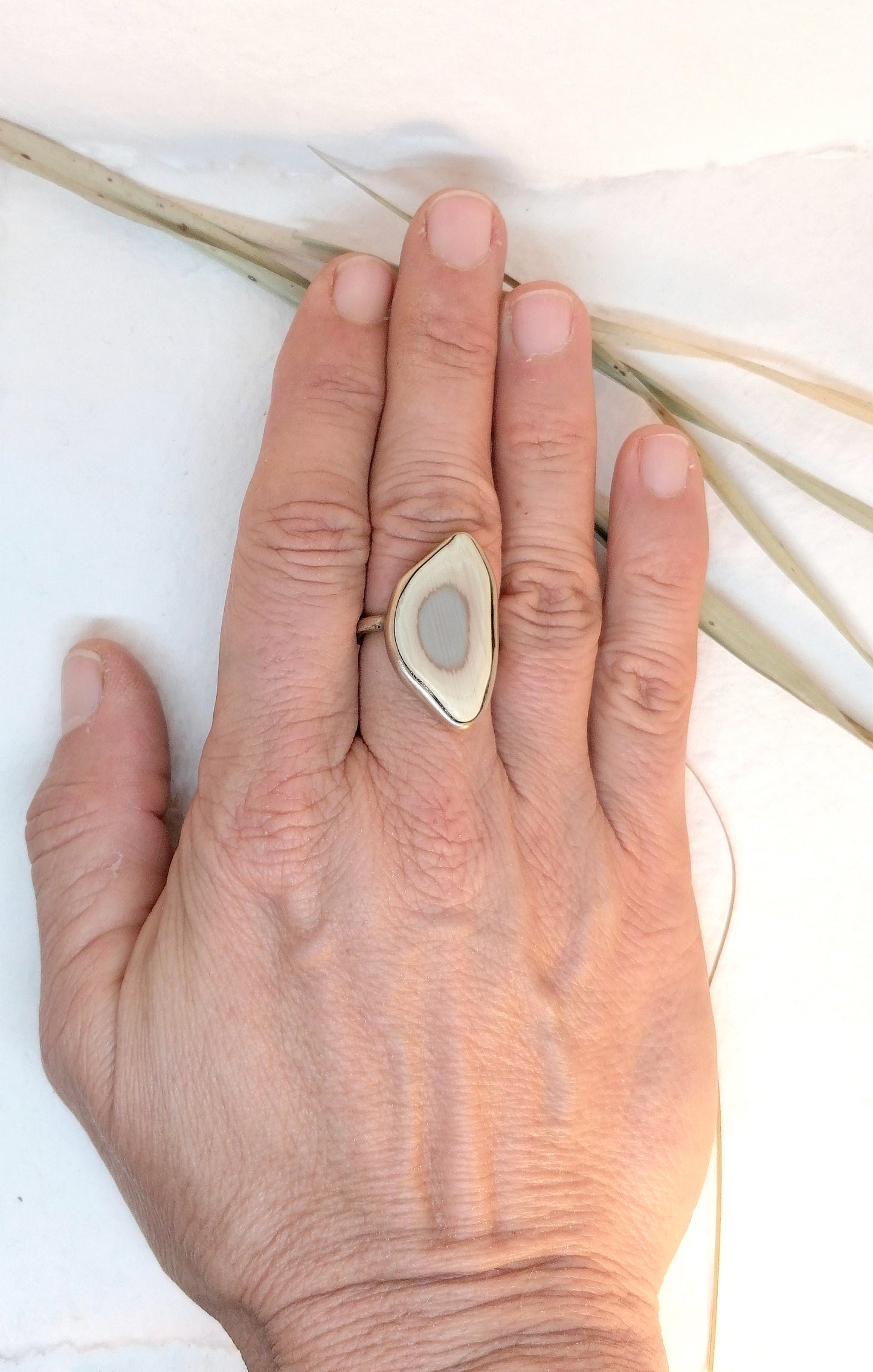 Oceanic jasper ring