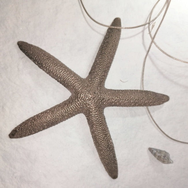 Worked starfish necklace