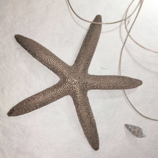 Worked starfish necklace